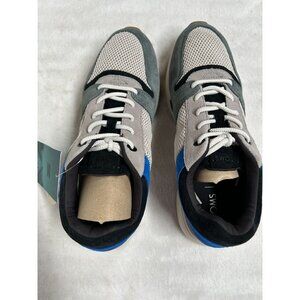 Toms Mens Arroyo Sneakers Size 9 Admiral Blue Pebble Gray Nubuck Mesh EcoX40 New